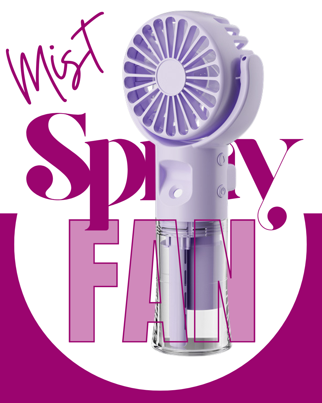 Portable Mist Spray Fan